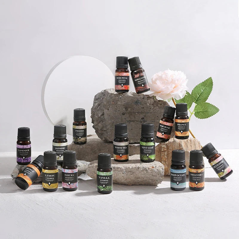10ml Essential Oils For Humidifier Aromatic Diffuser Lavender Sakura Rose Coffee Sandalwood Lemon Fragrance Oil Making Candles