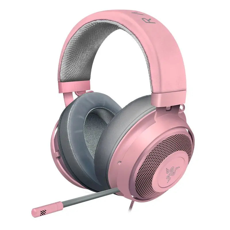 Tidesmit Wired Gaming Headset with Mic - Low Latency Over-Ear Comfort Pink Tidesmit
