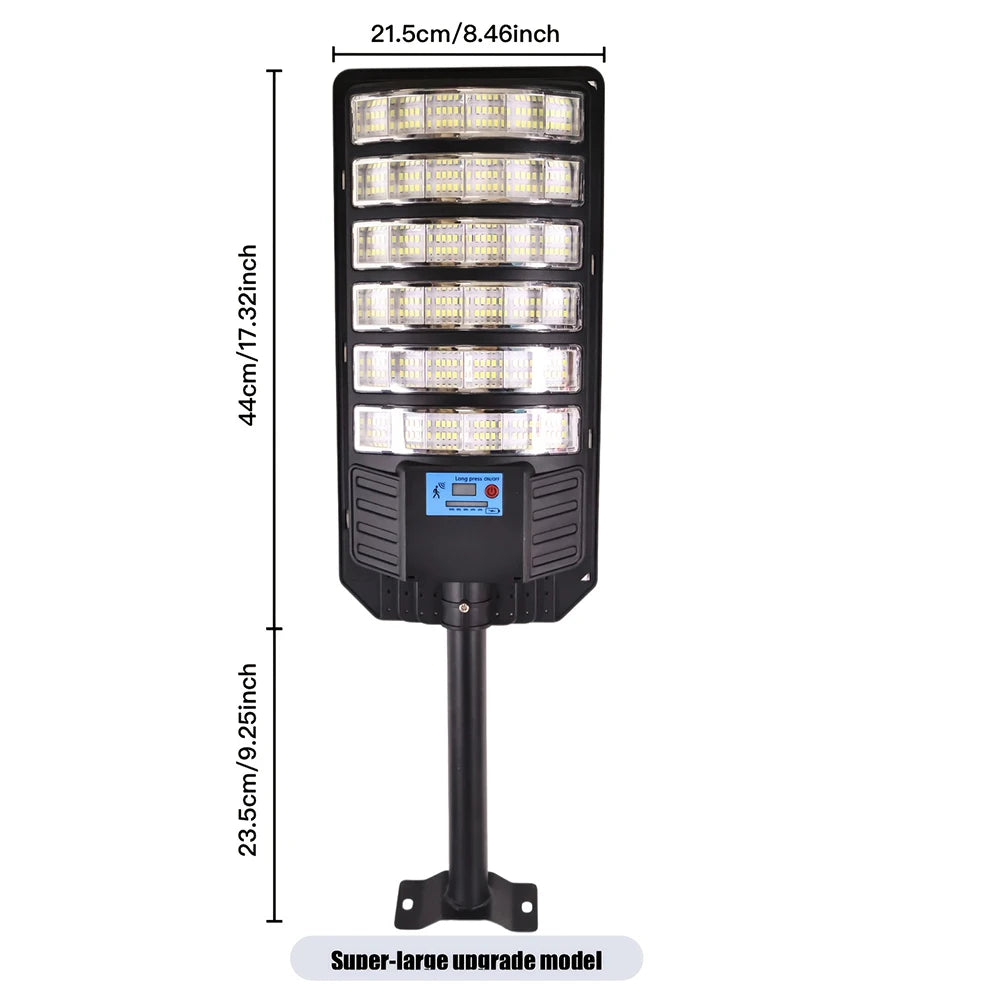 New 288 LED Solar Outdoor Street Light, with Motion Sensor Super Bright Wall Lamp Waterproof Solar Light for Garden Street Patio