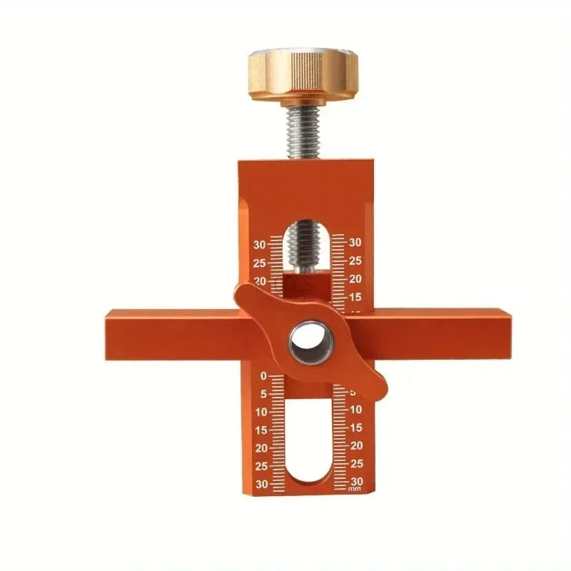 2 in 1 Aluminum Alloy Cabinet Door Installation Positioner 6/8/10mm Rebounder Punched Mounting Jig Cabinet Door Panel