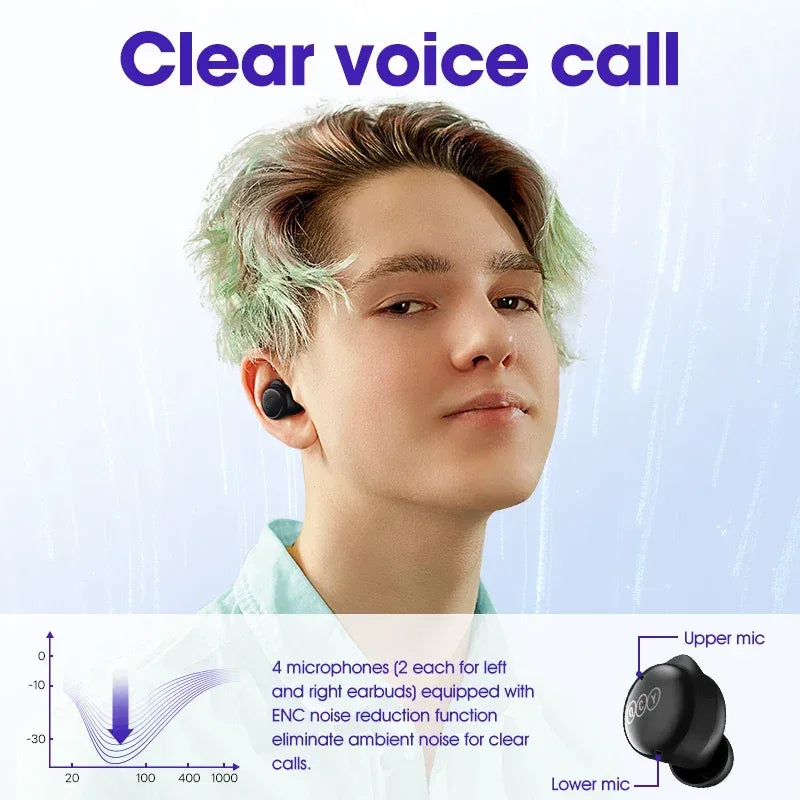Tidesmit Wireless Earbuds Bluetooth 5.3 TWS Headphones 26H Playtime Tidesmit