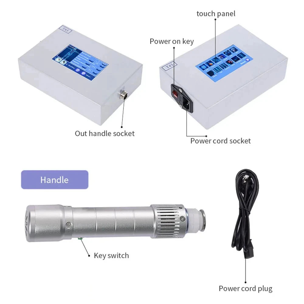 Shockwave Therapy Machine for Back Pain Relief - Portable Electric Device Massage Chairs Tidesmit
