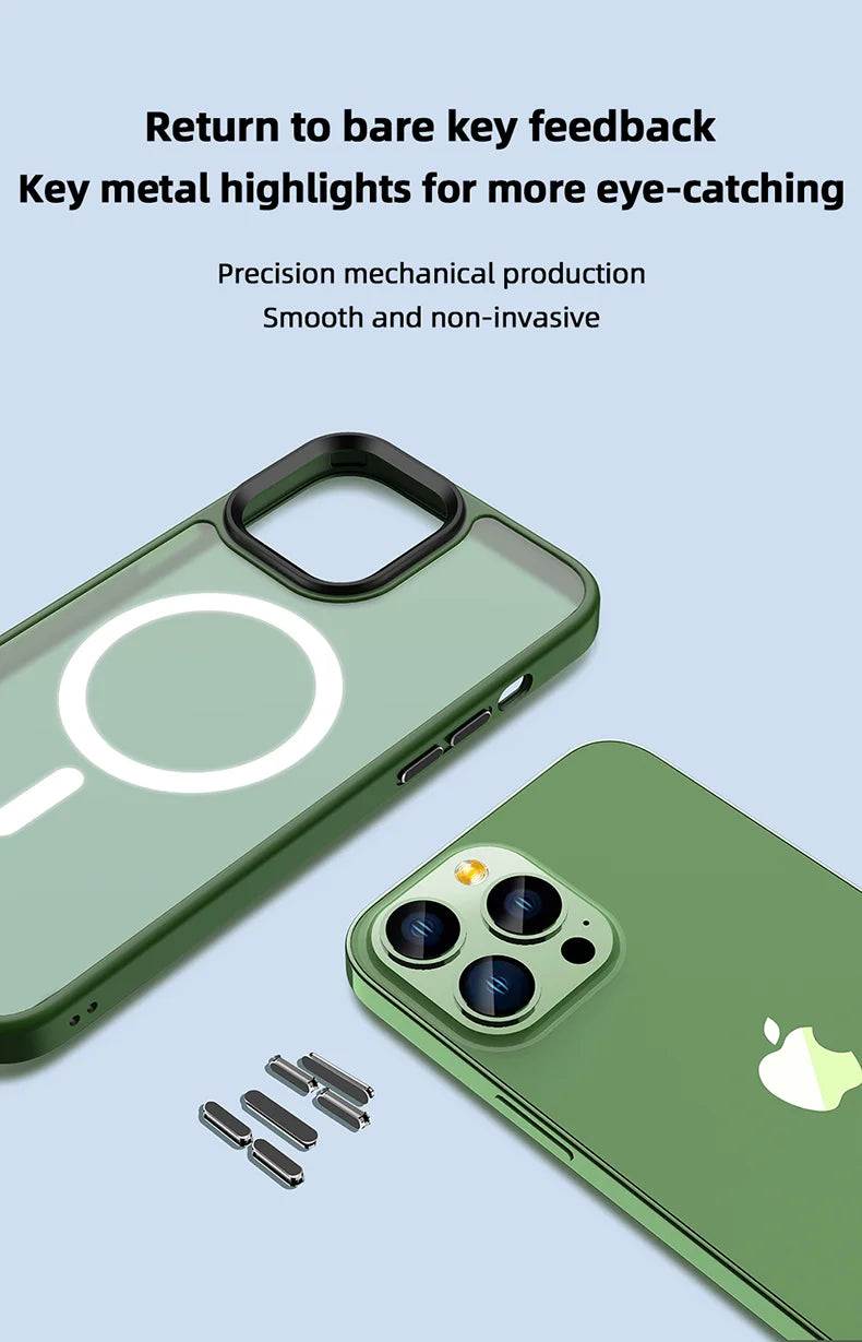 Magnetic iPhone Case with Wireless Charging & Military-Grade Drop Protection Tidesmit