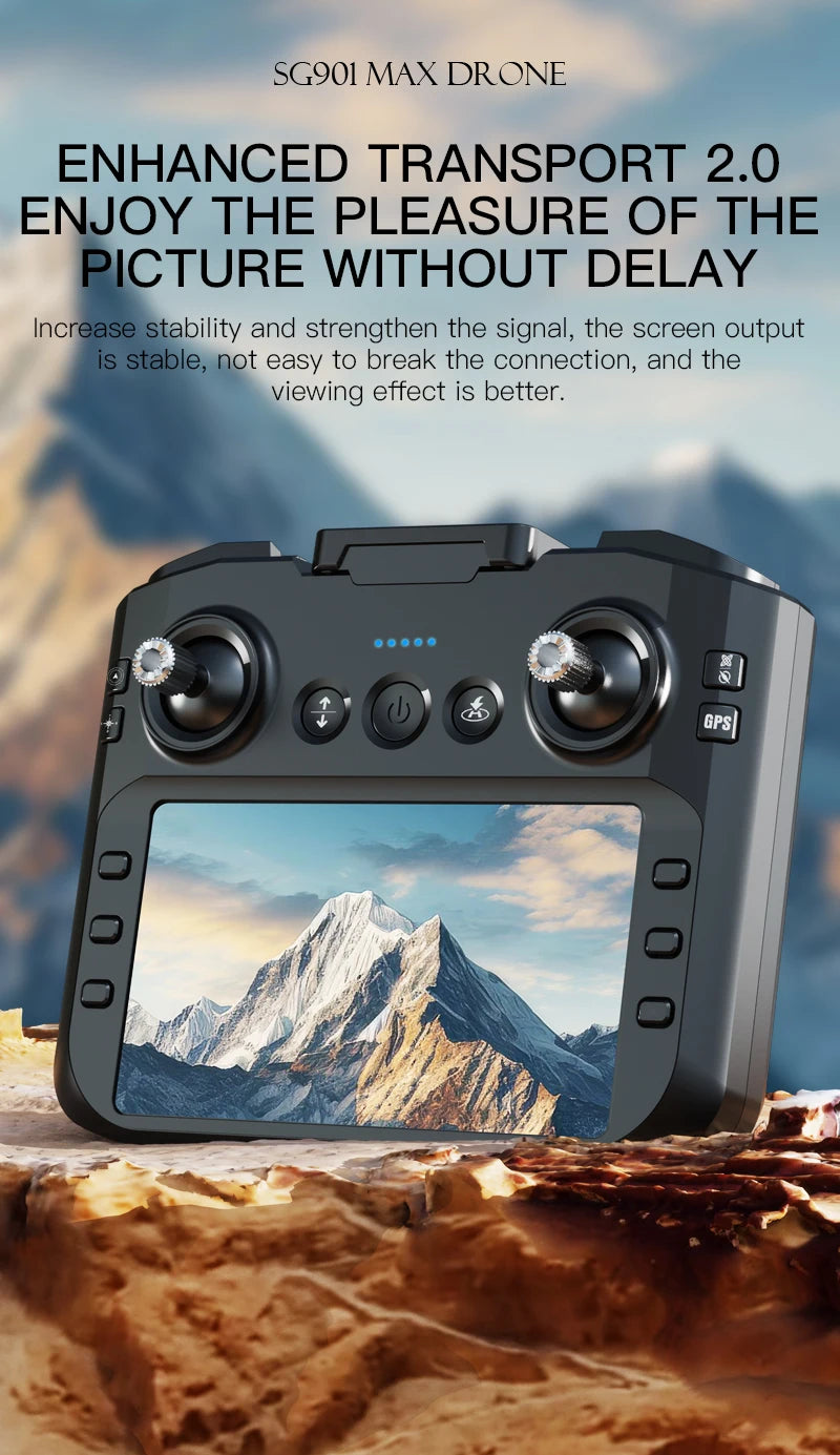 4K GPS Drone with HD Camera - Foldable Obstacle Avoidance Tech Tidesmit