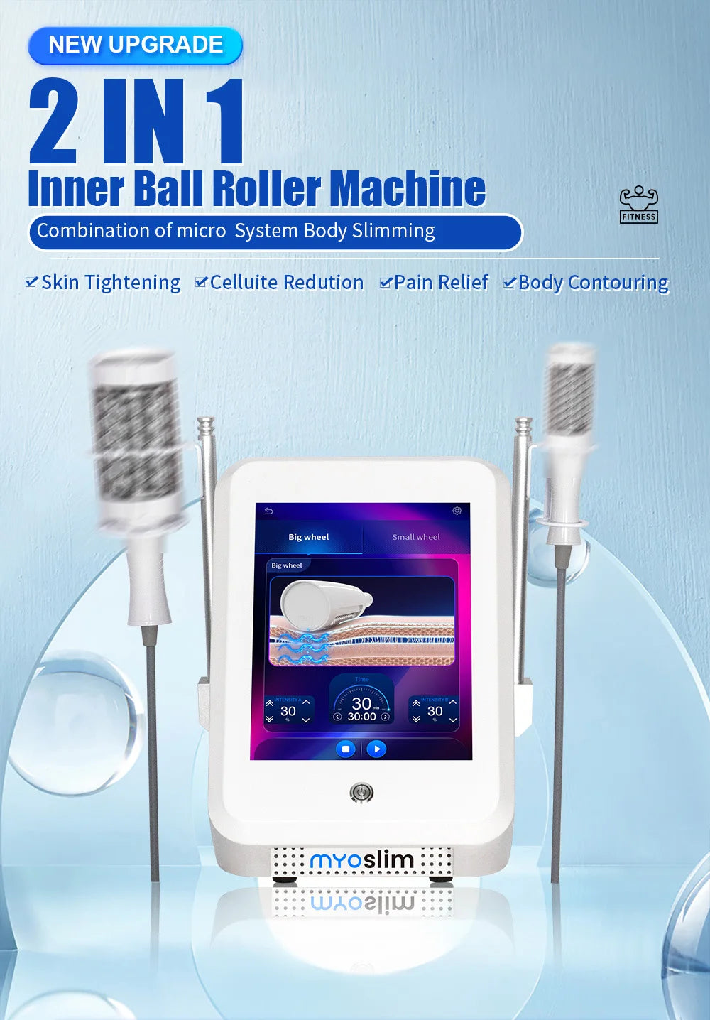 Inner Ball Roller Massager for Body Slimming and Muscle Relief Body Shaping Massage Equipment Tidesmit
