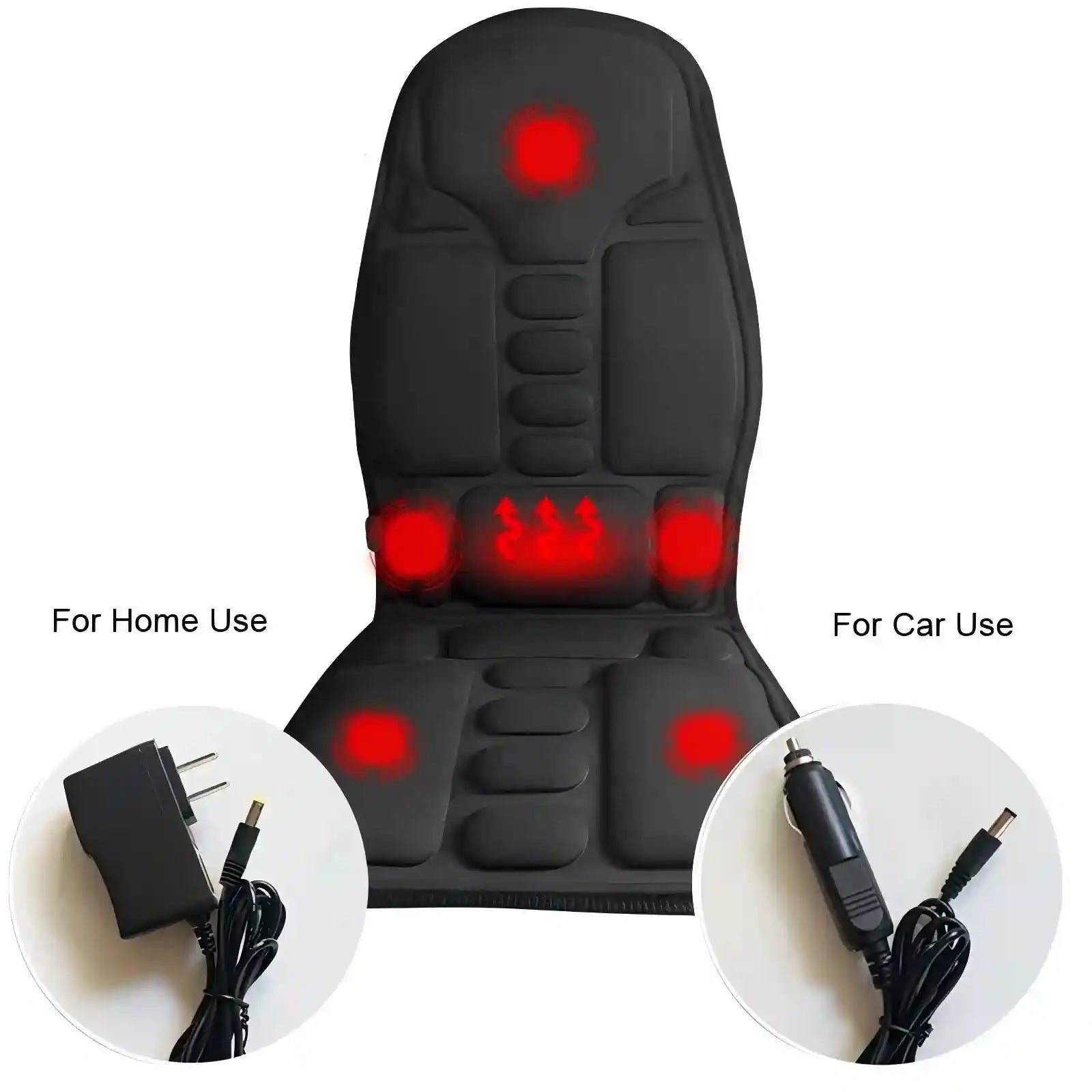 Massage Seat Cushion with Heat for Deep Tissue Muscle Relief - Tidesmit Massage Cushion Tidesmit