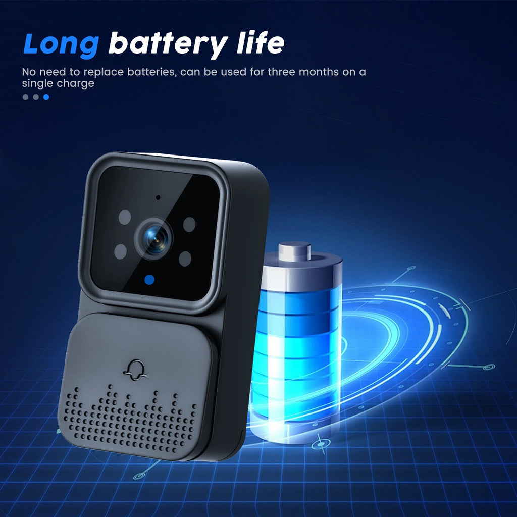 Podofo Wireless Video Doorbell with Screen 4.3'' IPS HD Smart Intercom 2.4G No WIFI Visible Doorbell Two-Way Talk Night Vision