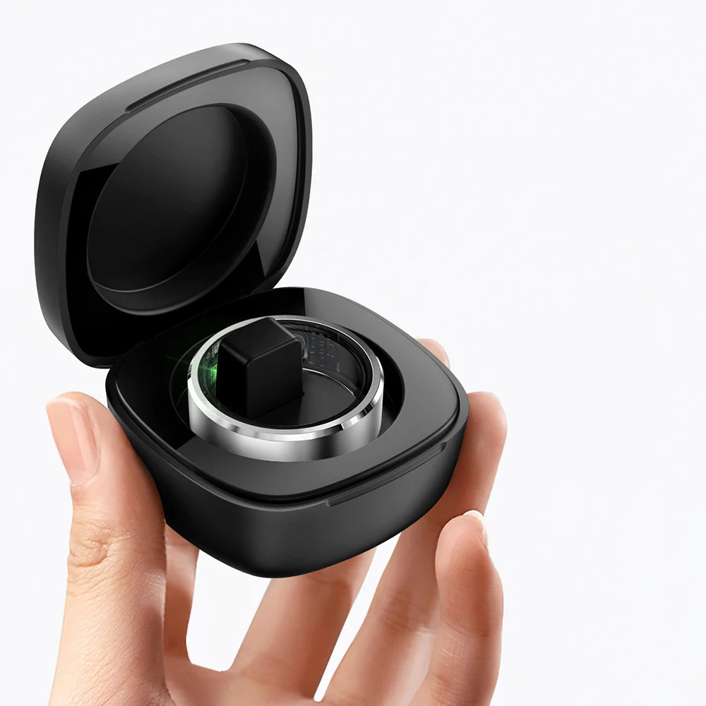 Smart Ring Charging Case for Health Monitors - Portable Wireless Dock Tidesmit