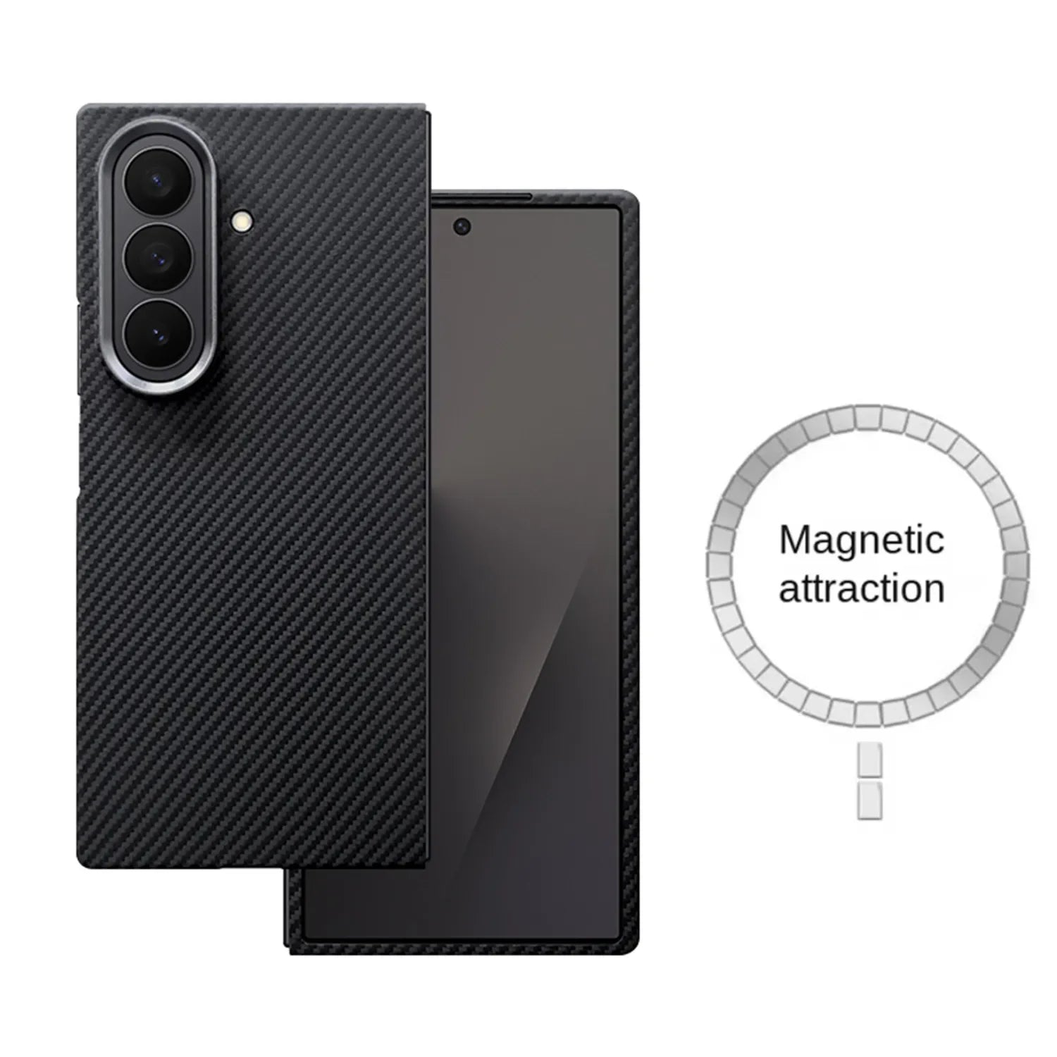 Samsung Galaxy Z Fold 7 Aramid Fiber Case - Slim Magnetic Protection 600D Tidesmit