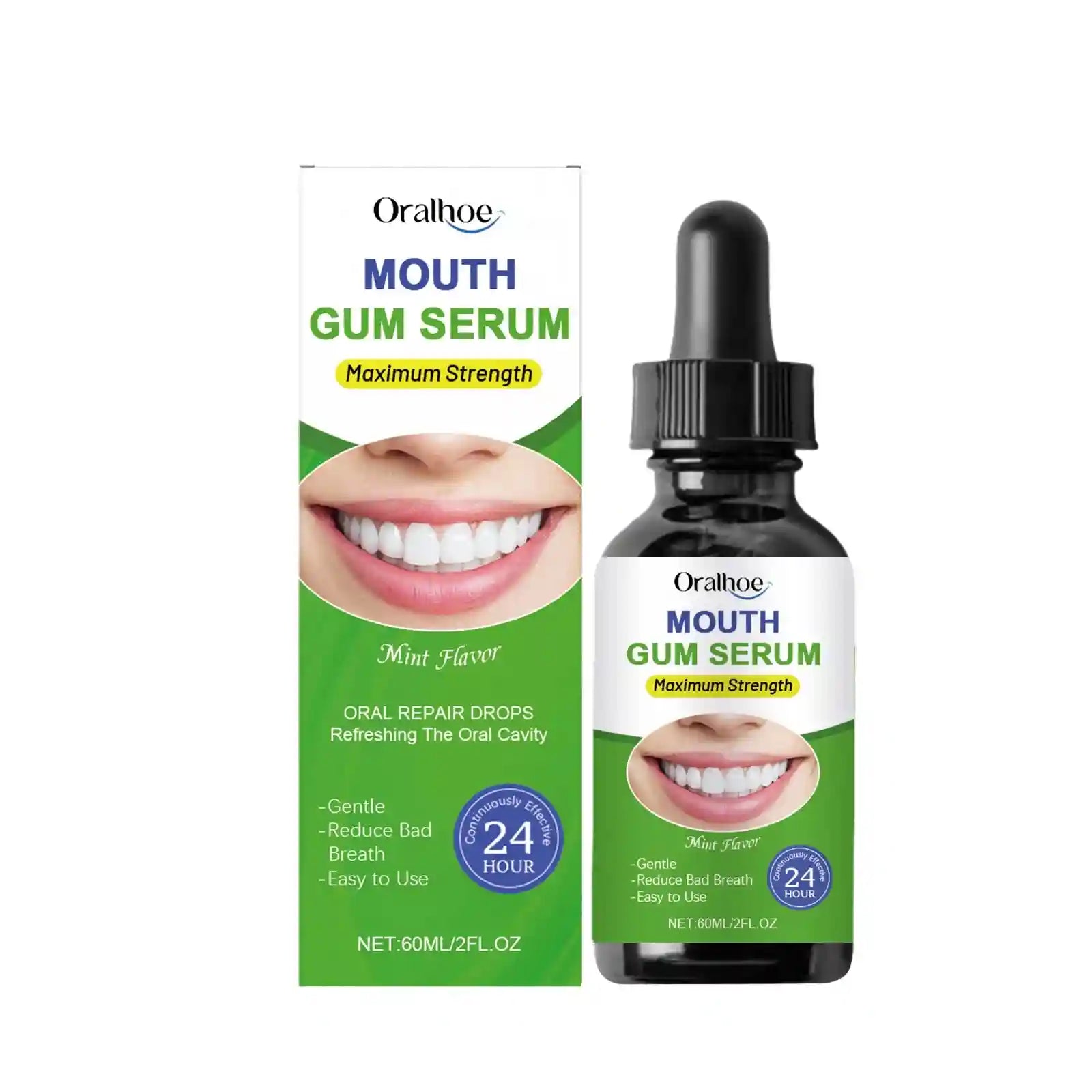 Tidesmit teeth whitening liquid drops for plaque removal, gum pain relief, and enamel protection