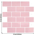Vividtiles Big Size 12*12 inch Self adhesive Waterproof Heatproof Vinyl Wallpaper 3D Peel and Stick Mosaic Tiles - 5 Sheet