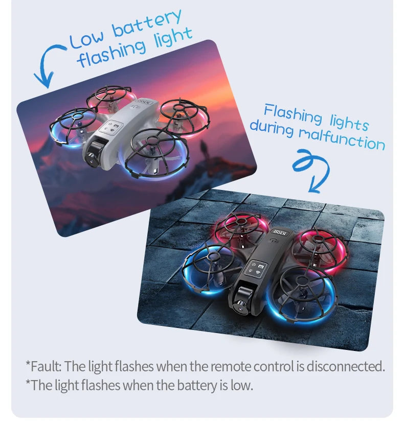 Mini Foldable Camera Drone with 4K Video - Compact Beginner Quadcopter Tidesmit