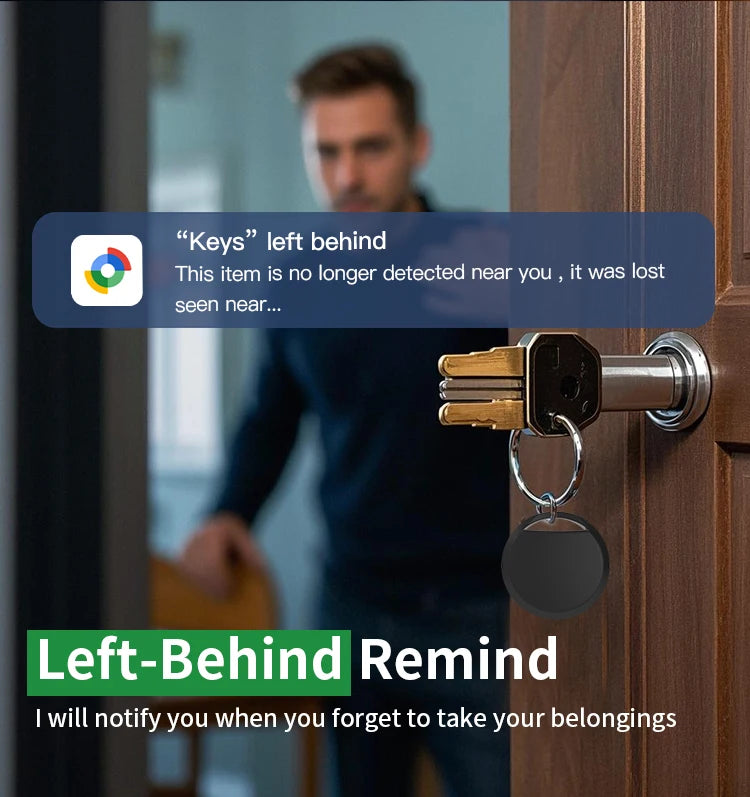 Bluetooth GPS Tracker Key Finder - Android Compatible 4 Pack Black Tidesmit