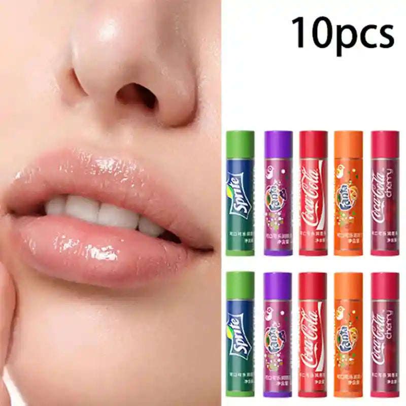 Coca-Cola Lip Balm Set: Moisturizing Daily Lip Care Treatment (6-10pcs) Lip Care Tidesmit