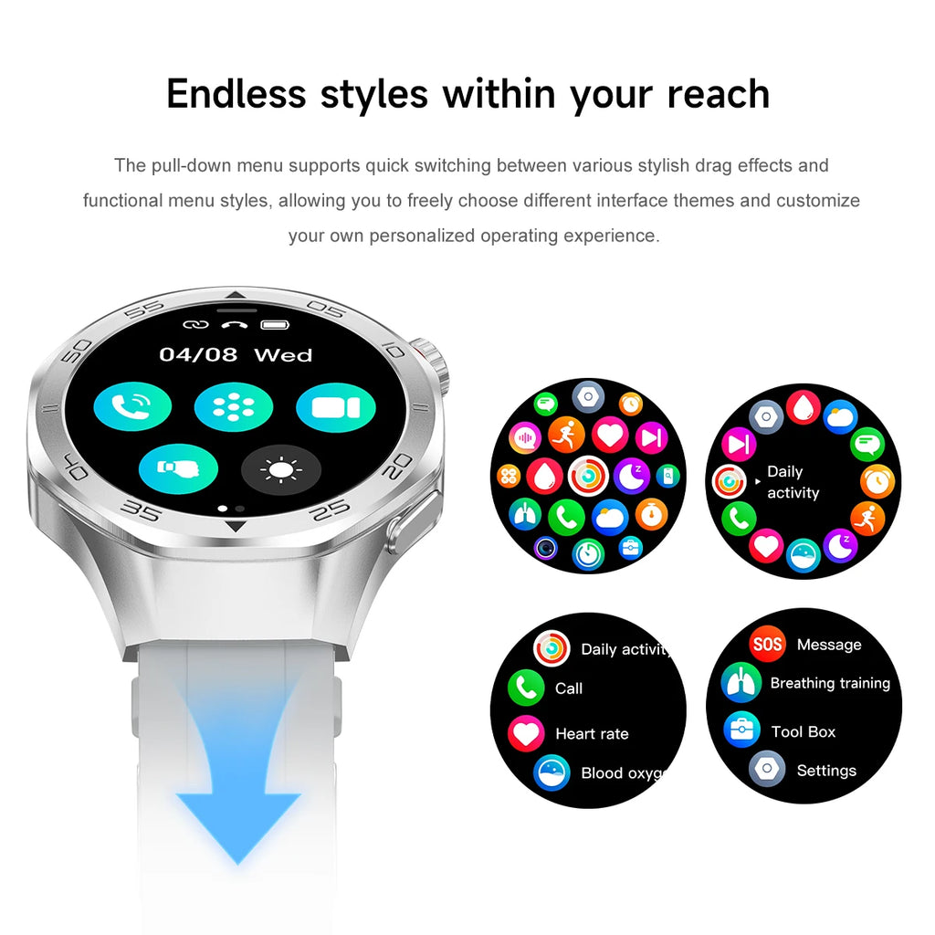 2026New Original Premium Sports SmartWatch Ultra 1.53“Display Built-in GPS Compass 3ATM Waterproof Call Fitness Tracker Bracelet