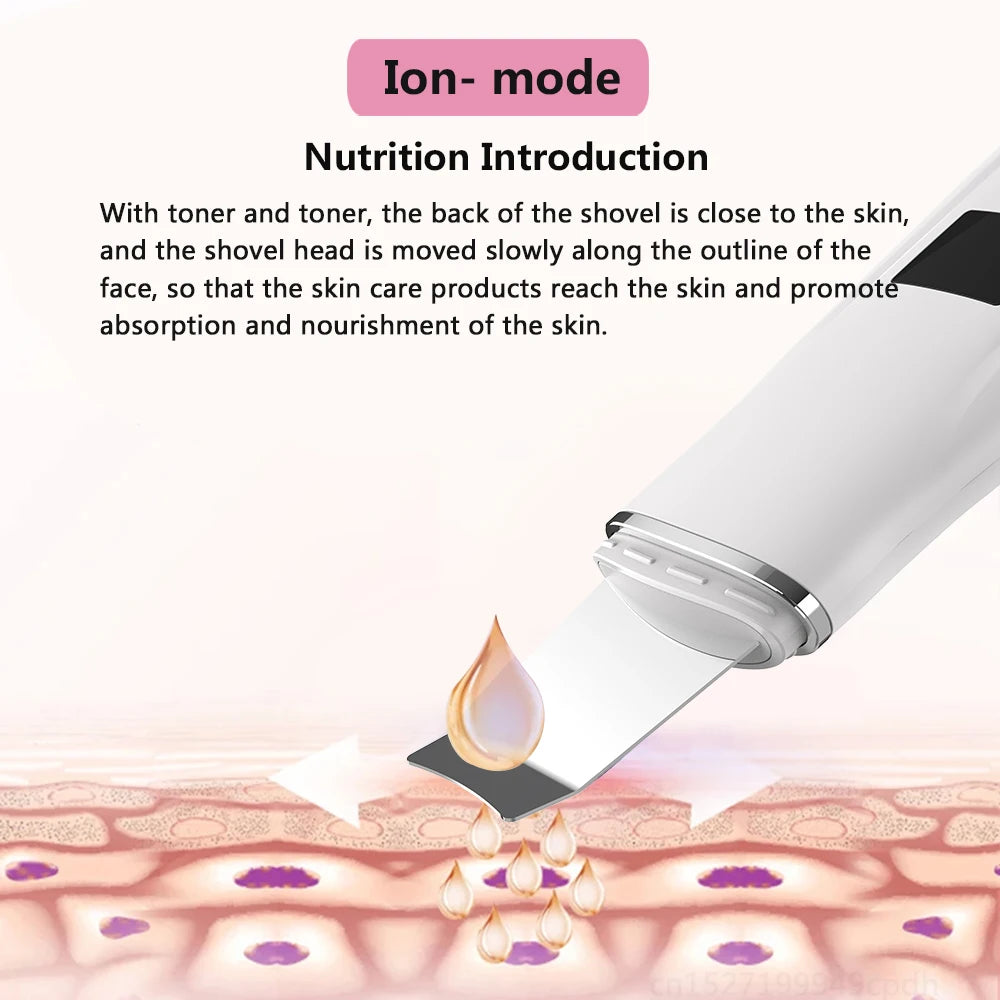 Ultrasonic Face Scrubber - Deep Pore Cleaning & Blackhead Removal Device Scrubs Treatments Tidesmit
