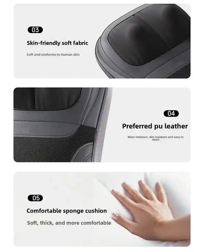 Electric Massage Roller Chair with Heat Therapy for Back and Neck Relief Massage Roller Tidesmit