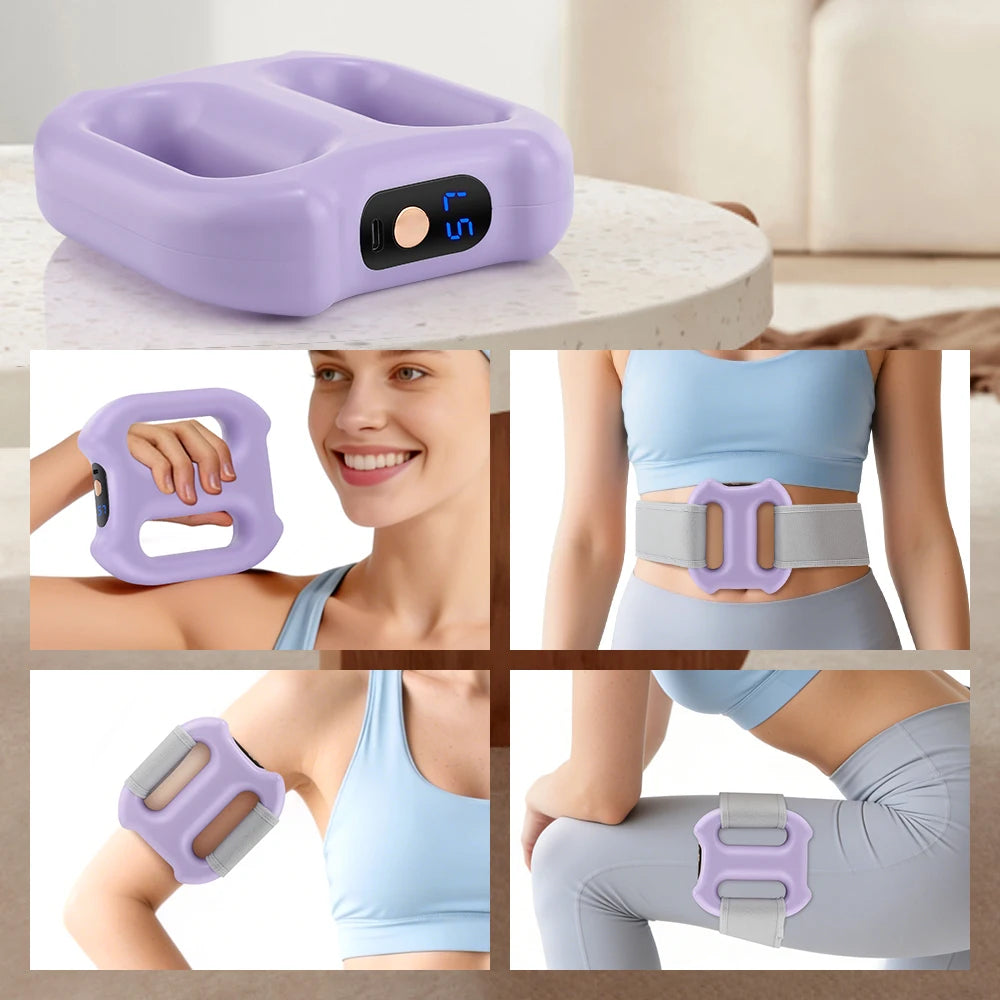 Fascia Gun Portable Deep Tissue Massager Belt - Purple | Tidesmit Fascia Gun Tidesmit