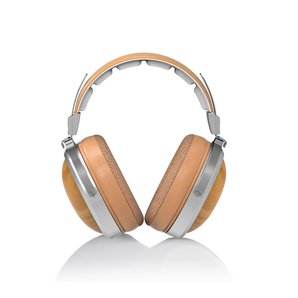 FiiO FT1 Closed-Back Over-Ear Headphones with 60mm Wood Driver BeechWood Tidesmit