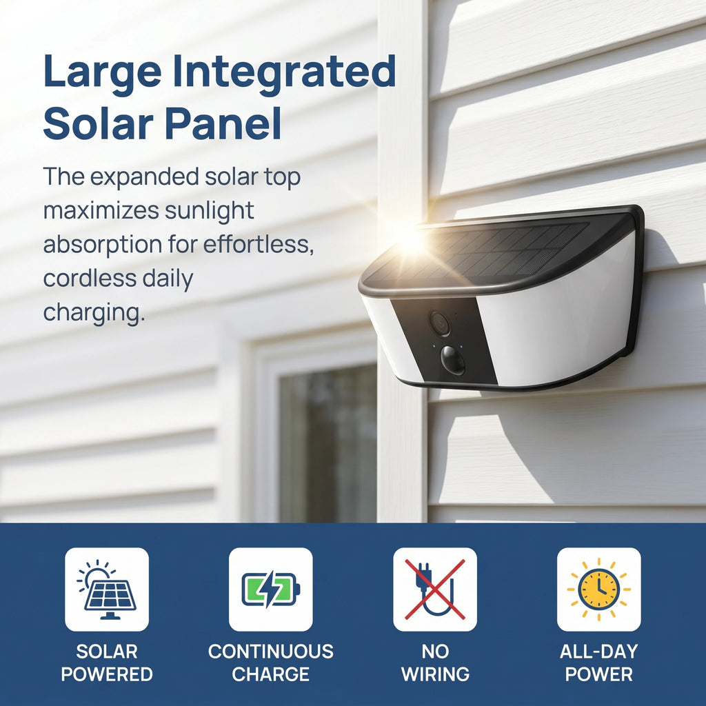 ANRAN 1296P Floodlight WiFi Solar Camera Security Outdoor Wireless Camera Human Detection Alarm Surveillance HD Two Way Audio