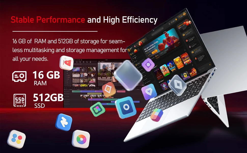 2026 Gaming Laptop Intel i9-10980HK/9900U Windows 11 Pro Office Study Computers 16GB RAM 1TB SSD Backlit Keyboad 15.6" Notebook
