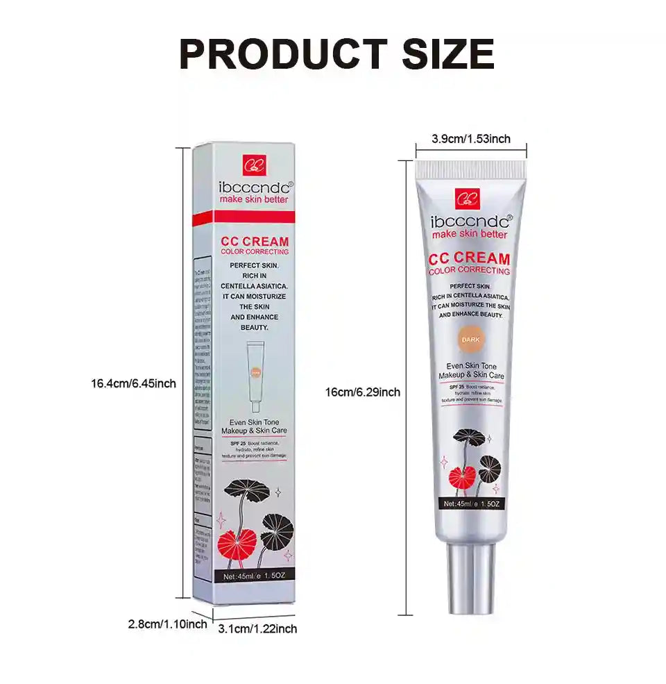 Tidesmit correcting CC cream face makeup featuring moisturizing waterproof and long-lasting sweat-proof coverage