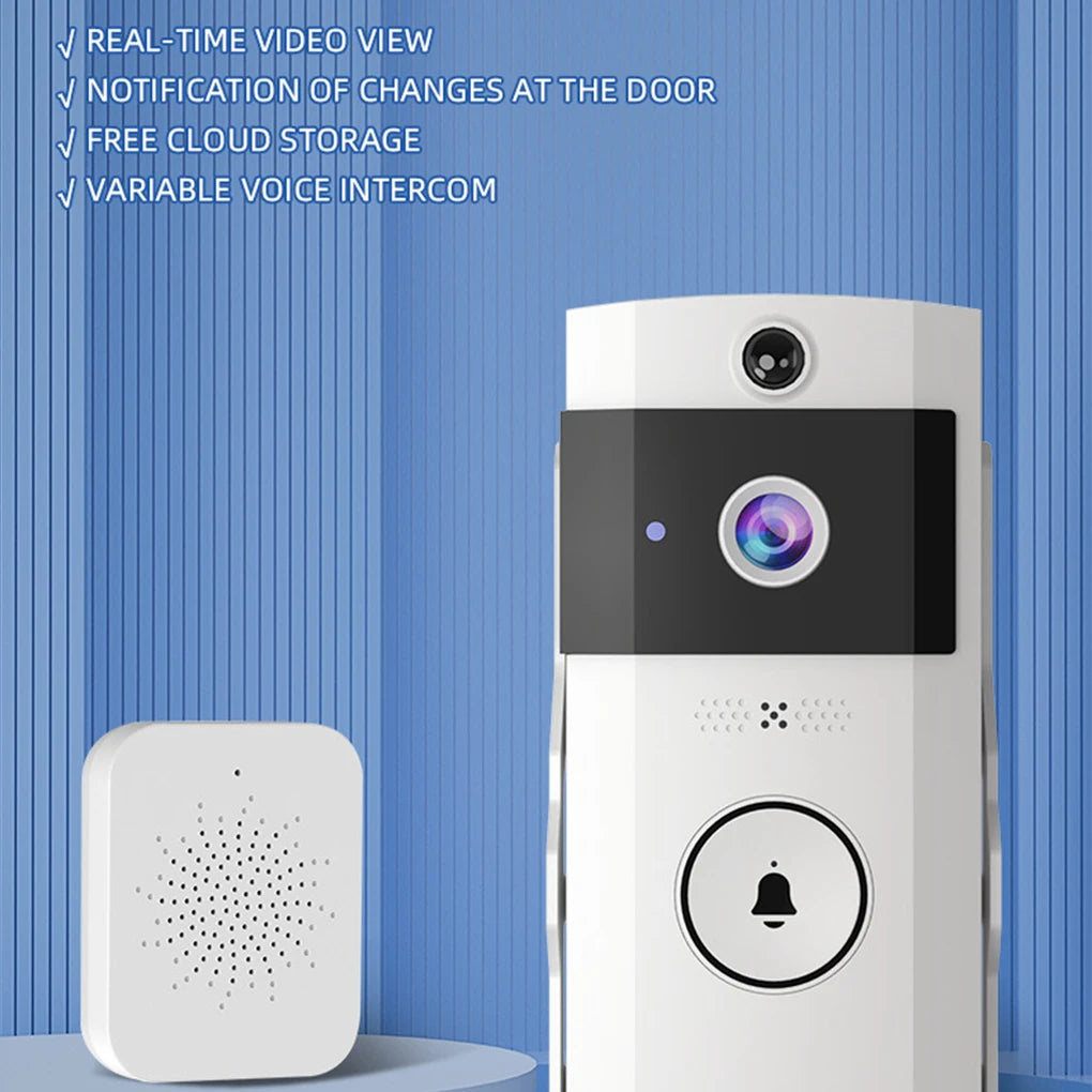 Wifivisual Doorbell Bell Camera Wireless Solar Charging Waterproof Night Vision Smart Home HD Doorbell Two-Way Intercom Voice