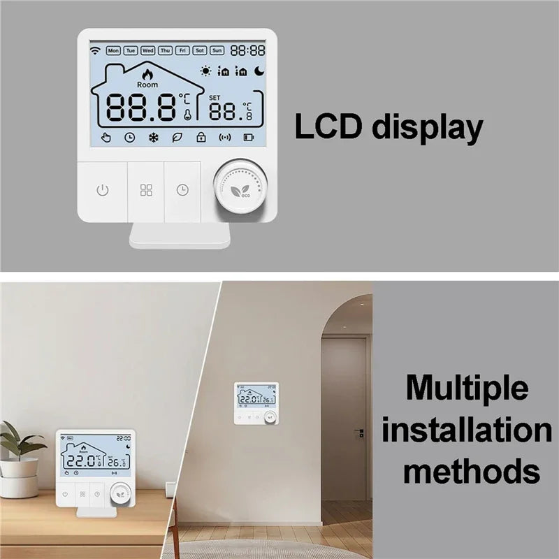 Tuya Smart Home Wifi Heating Thermostat Wireless Automatic Thermostat Wifi Thermostat Temperature Controller Alexa Google Home