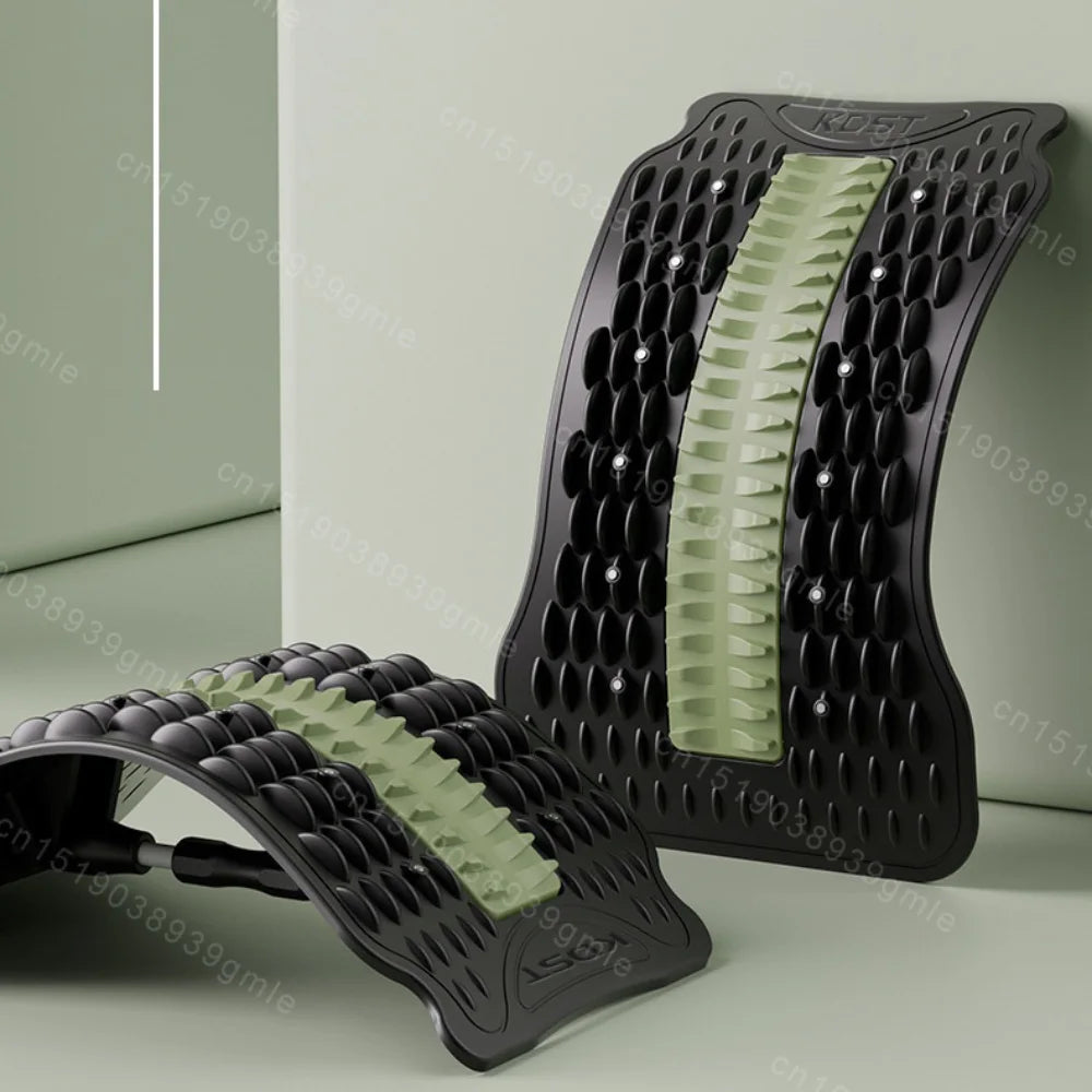 Back Stretcher for Lumbar Pain Relief with 12 Magnetic Acupressure Points Relaxation Treatment Tidesmit