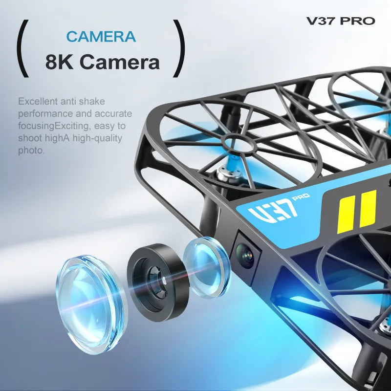 8K Camera Drone V37 - Foldable Quadcopter for Beginners by Tidesmit Tidesmit
