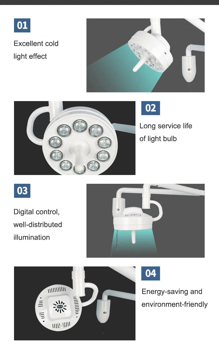 Dental LED Implant Lamp | Shadowless Cold Light for Clinical Precision Massage Chairs Tidesmit