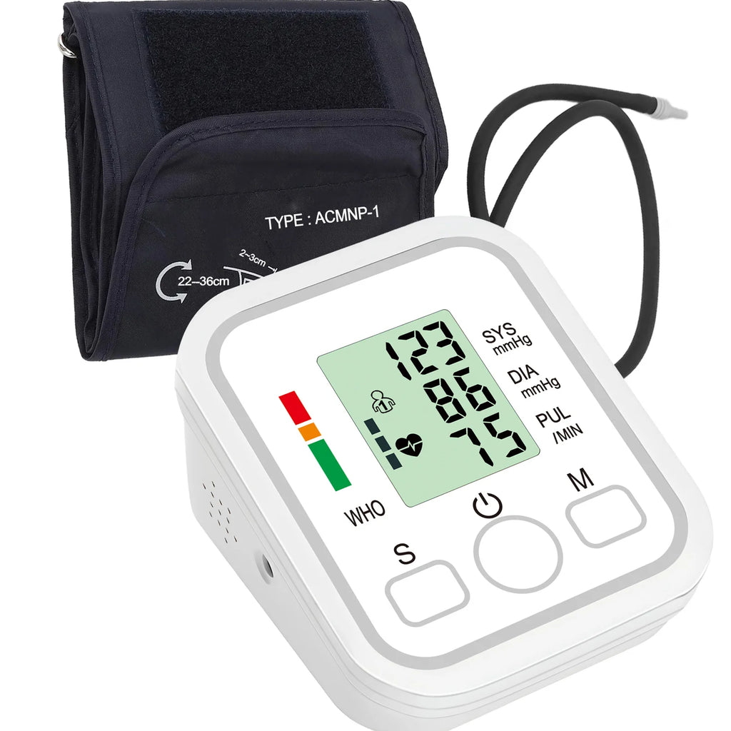 Home Arm Sphygmomanometer LCD Digital Sphygmomanometer Blood Pressure Monitor