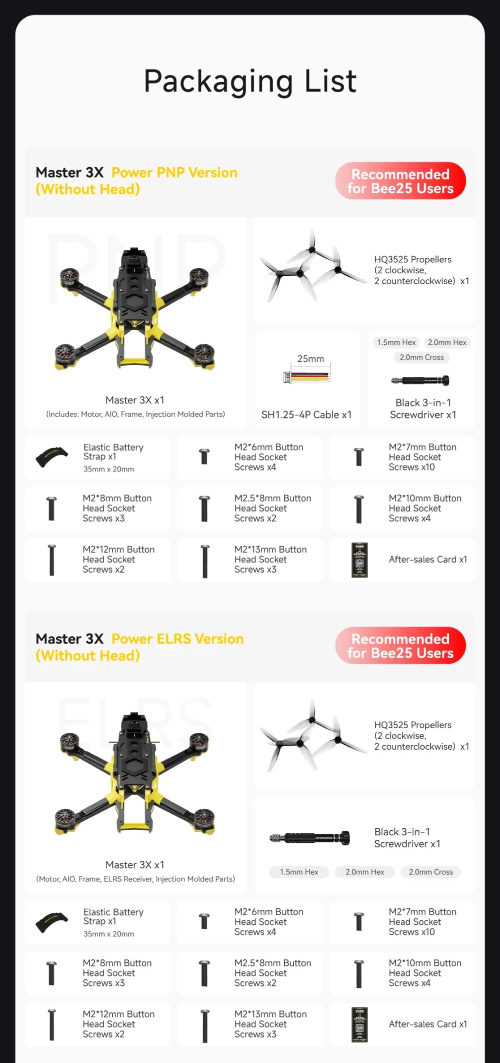 SpeedyBee Master 3X Racing Drone - O4 Pro ELRS Digital FPV Quad Tidesmit