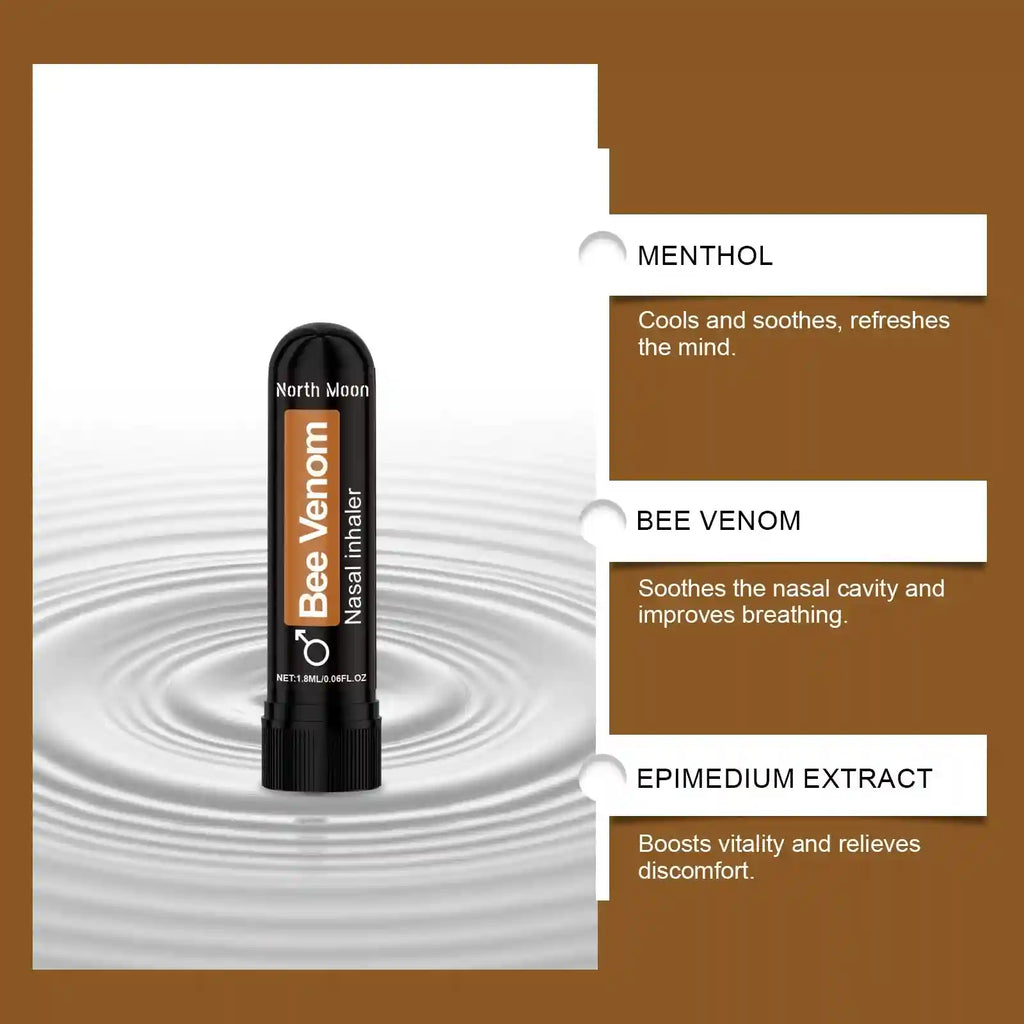 Nasal Sniffing Stick for Men - Daily Refreshing Inhalation | Tidesmit Lip Care Tidesmit