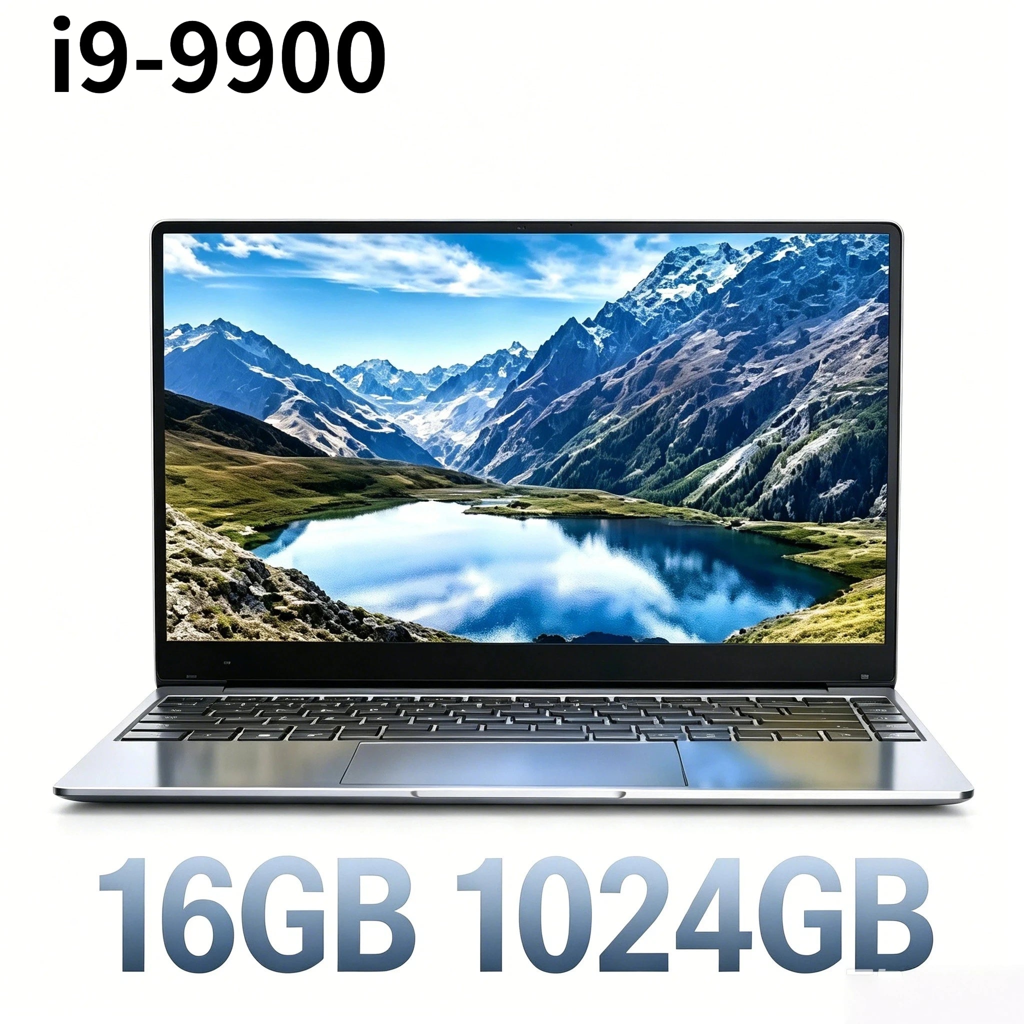 Gaming Gamer Office 2026 NEW 14.1 Inch Ultra Slim Laptop Intel Core i9 9900 32GB RAM 2TB SSD Windows 11 Notebook 1920x1080 Pro