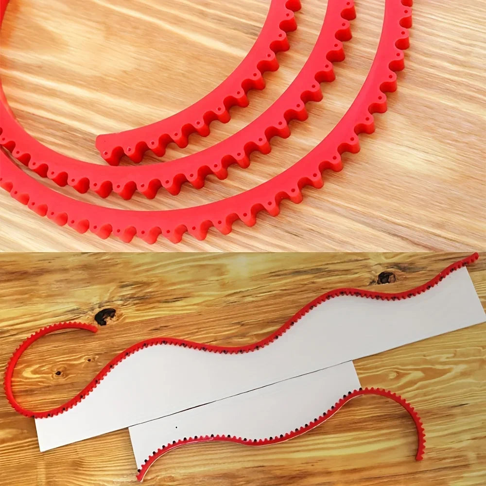WoodWorking Profiling Strip Milling Router Trimmer Guide Flexible Curve Template Adjustable Shaping Strip Drywall Carpentry Tool