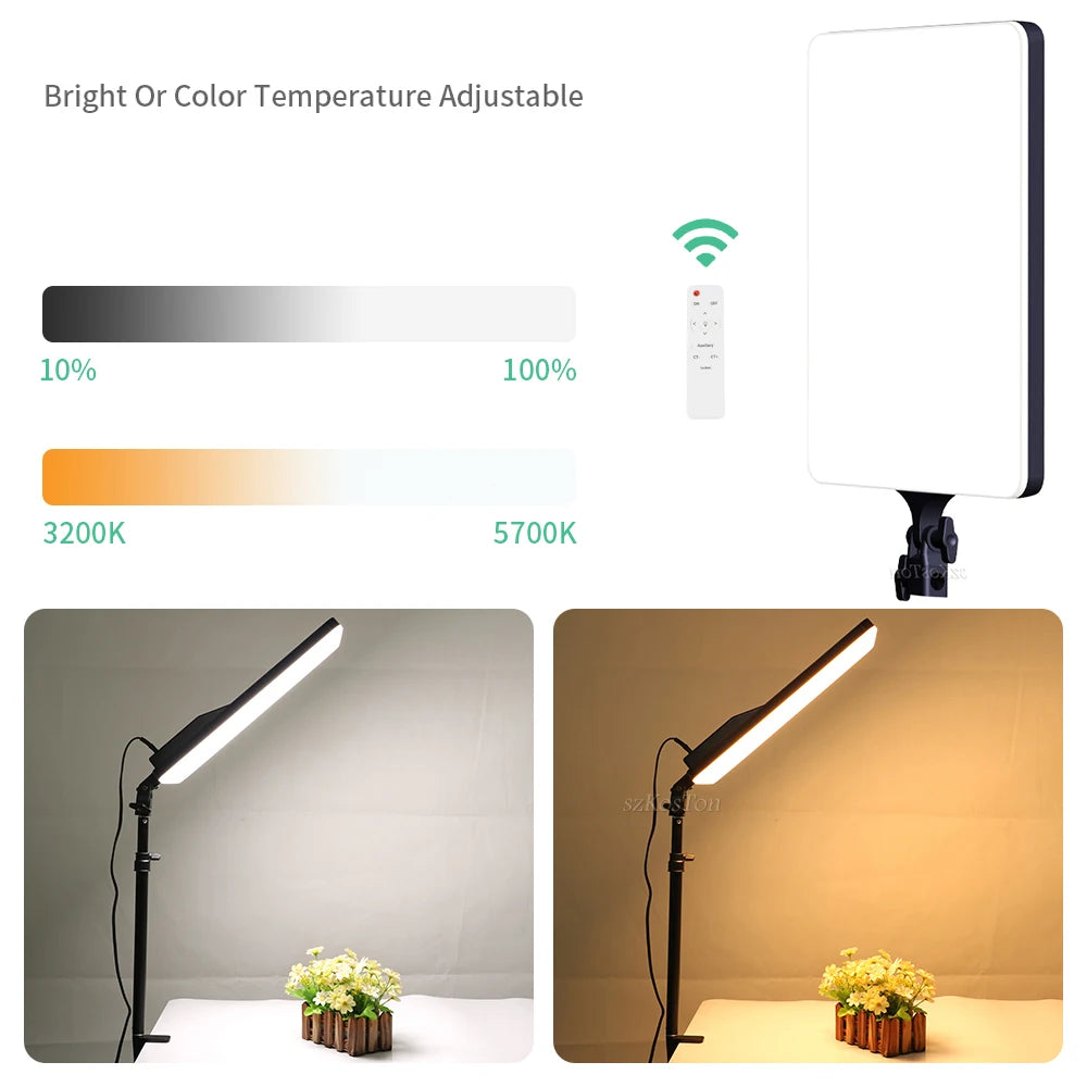 LED Video Light Panel | 50W Bi-Color Studio Lamp for Content Creation Tidesmit