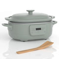 Olive programmable claypot slow cooker with lid and control panel, 4-quart size