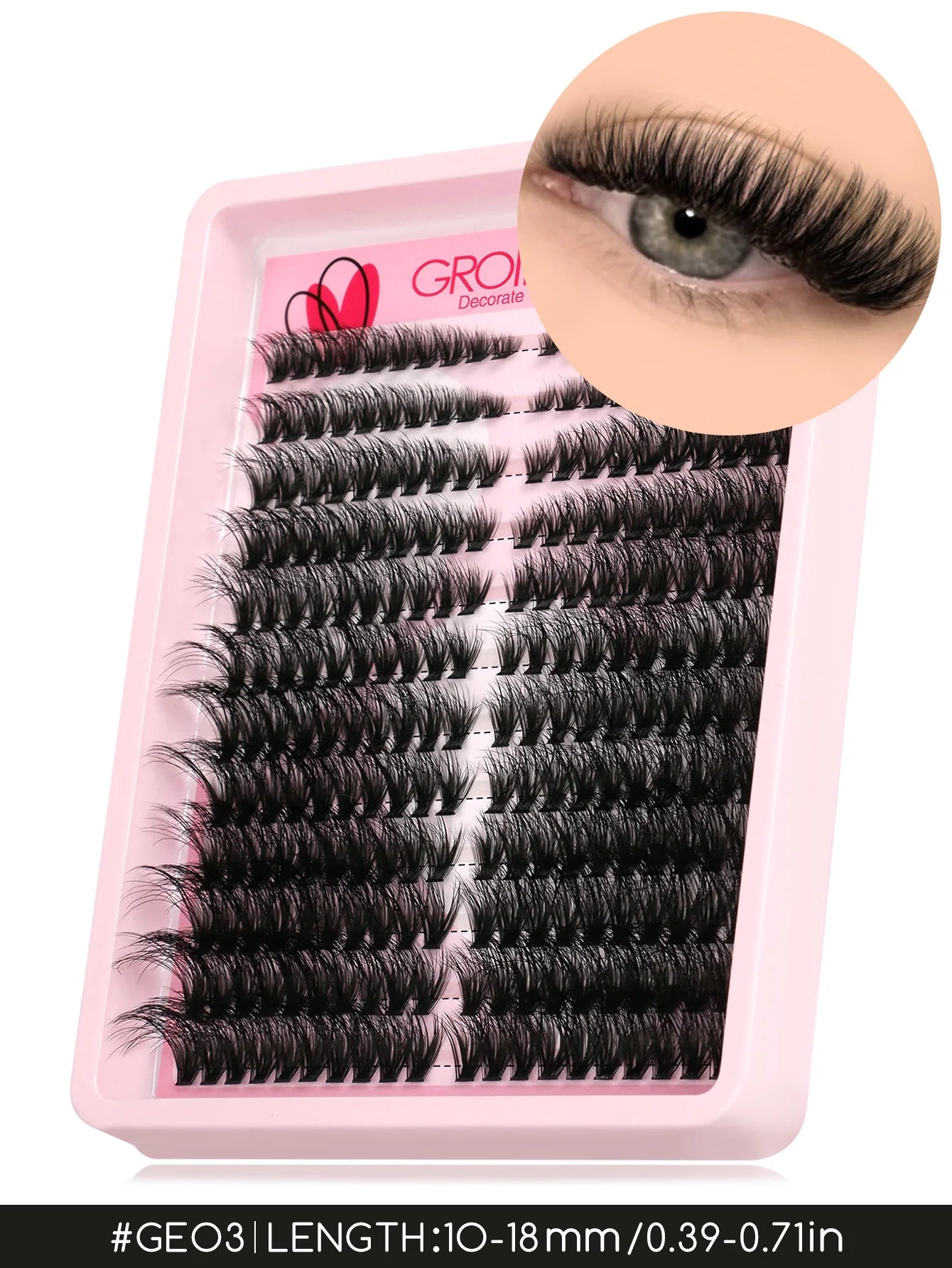 Wispy False Eyelash Clusters - DIY Salon-Quality Cat Eye Set False Eyelashes Lashes Clusters 03 Tidesmit