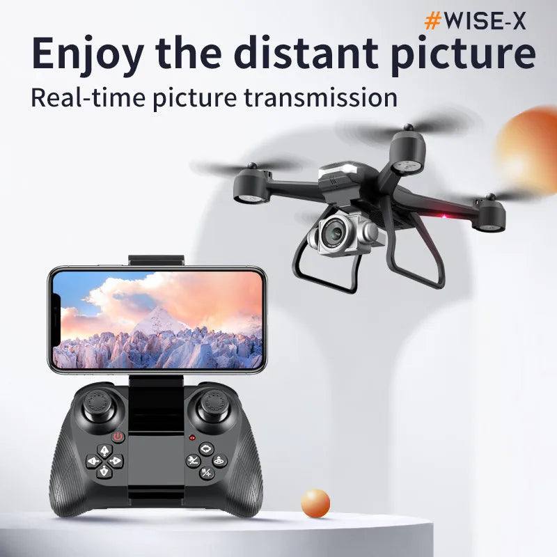 4K Dual Camera Drone: Foldable Beginner GPS Drone with Height Hold Tidesmit