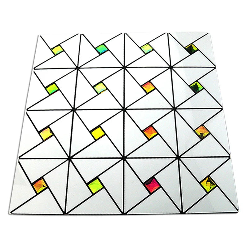 5 Pcs Self Adhesive Mosaic Stick Wall Tile Backsplash Bathroom Washbasin Living Room Home Background KTV Decor Wall Decals