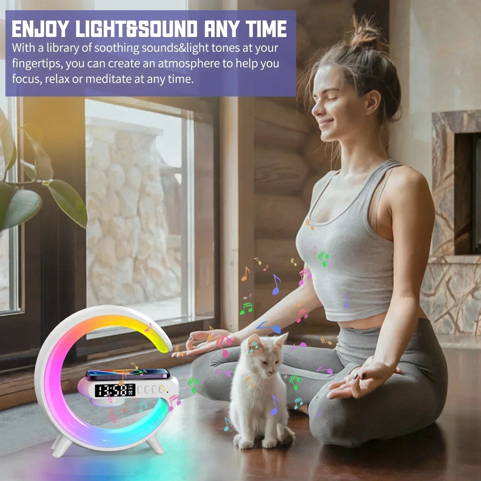 Wireless Bluetooth Speaker and Charging Station | Tidesmit Tech Tidesmit