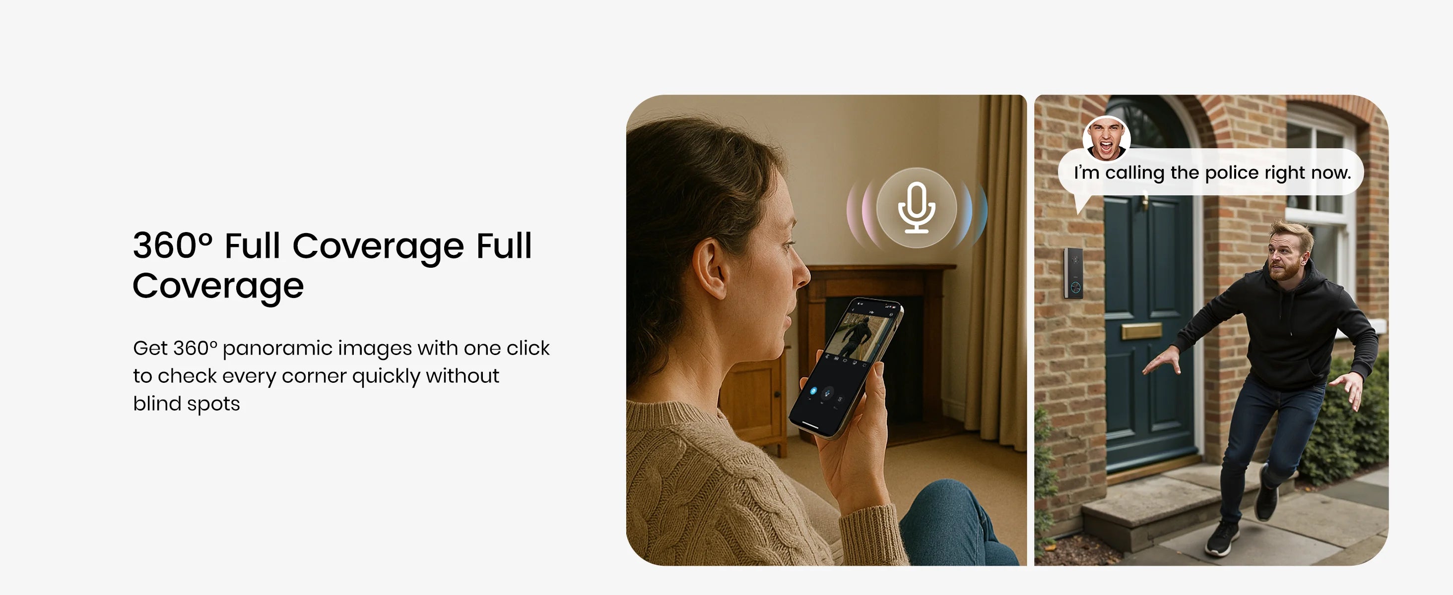 Dekco 3MP WiFi Doorbell 5000 mAh Battery Wireless Video Intercom AI Human Detection 2-way Audio Smart Door Bell Support Alexa