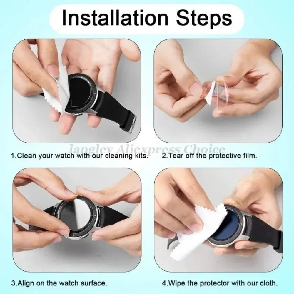 Universal Smartwatch Screen Protector - 9H Tempered Glass Clarity Tidesmit