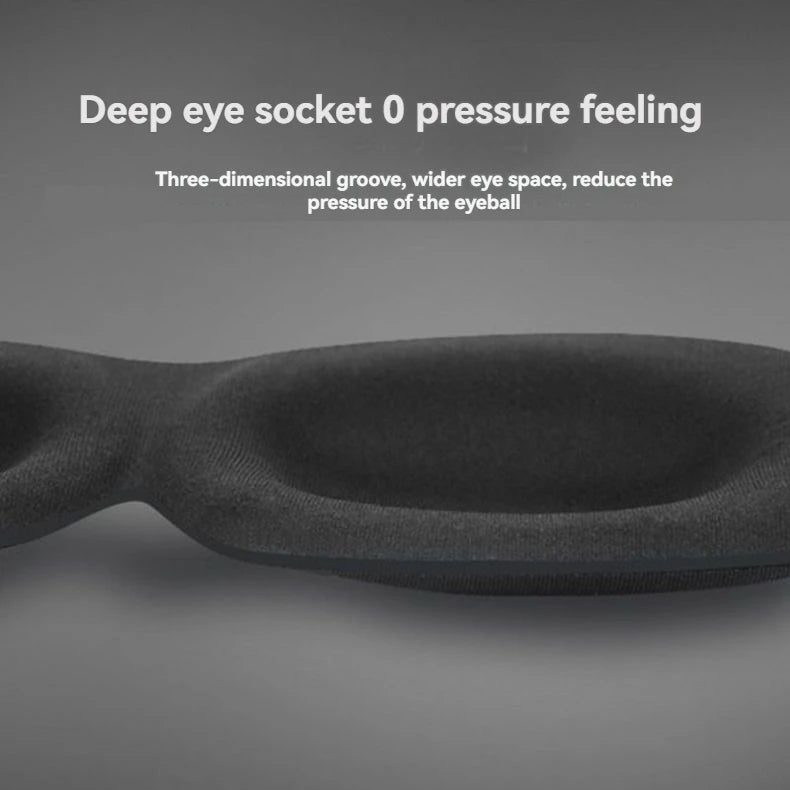 3D Non-Marking Three-Dimensional Eye Mask Without Nose Simple Solid Color Blackout Sleep Students Lunch Break Eye Masks