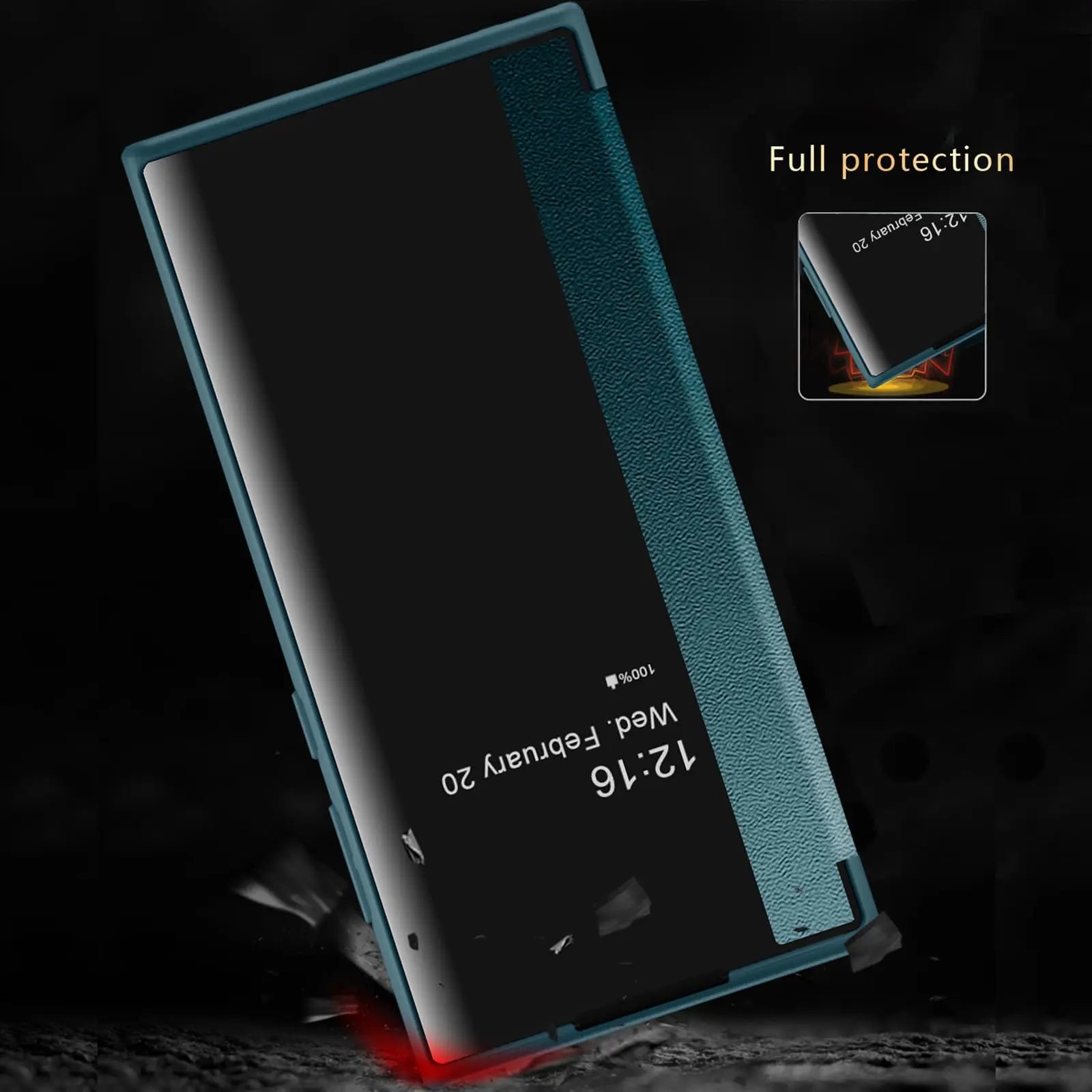 Samsung S25 Ultra Clear View Case: Military-Grade Shockproof Slim Fit Tidesmit