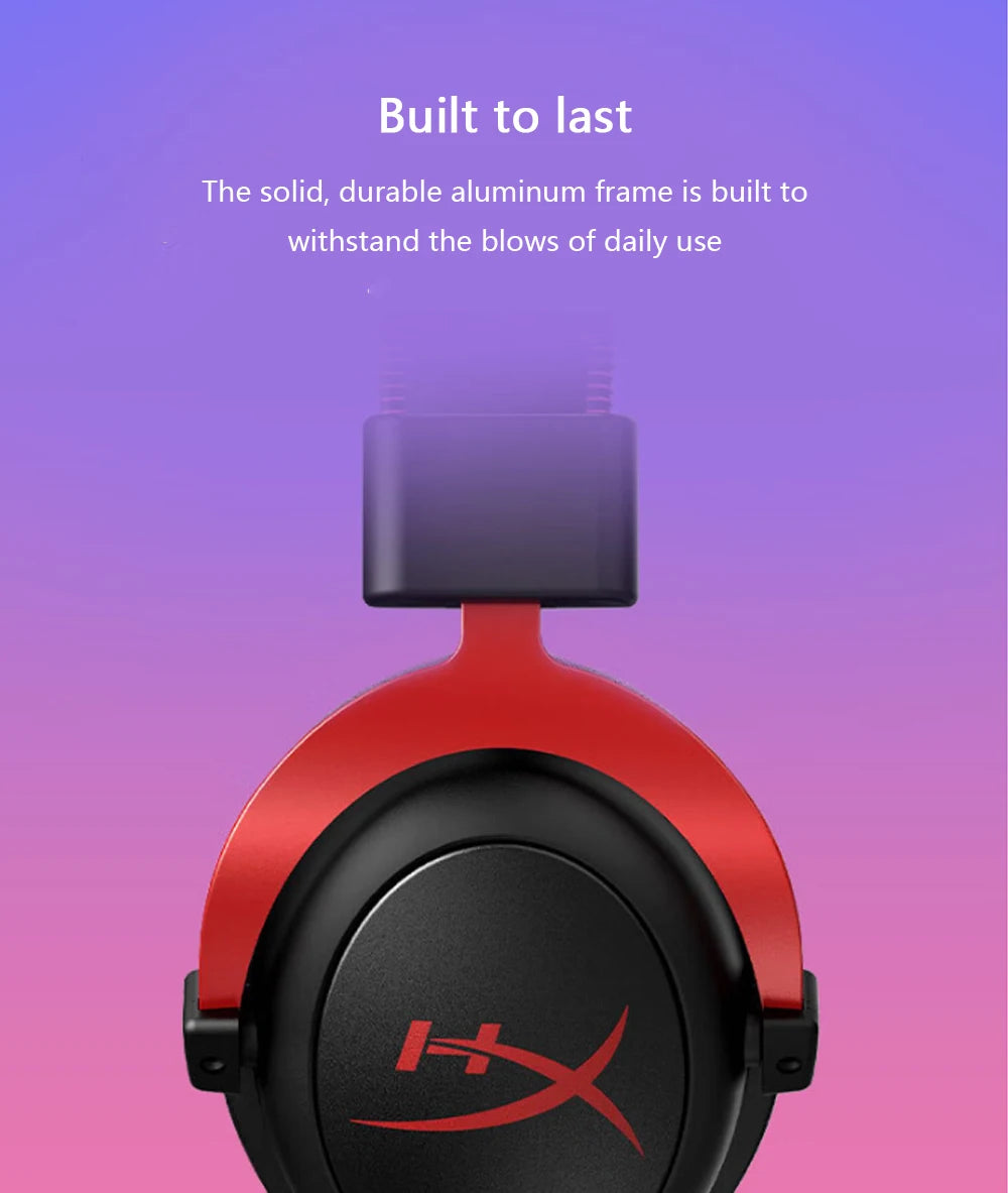 HyperX Cloud II Over-Ear Gaming Headset – 7.1 Surround Sound, Black Tidesmit