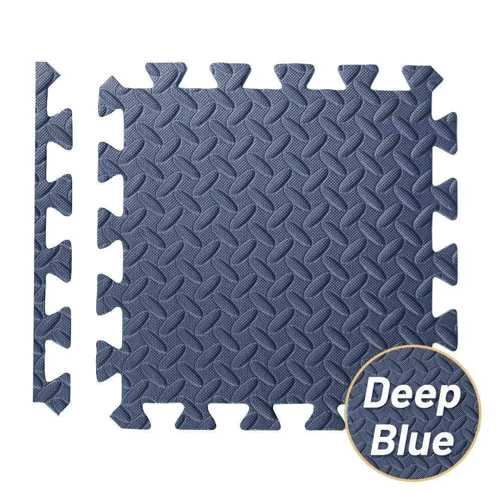 Massage Cushion Puzzle Mat - Non-Slip EVA Foam Exercise Tiles Massage Cushion Deep Blue Tidesmit