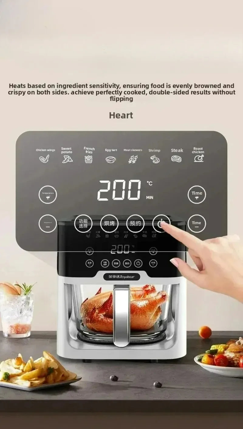 French Fries. for Air Fryer, New Small Multi-functional Household Large-capacity Visual Integrated Automatic Electric Oven,