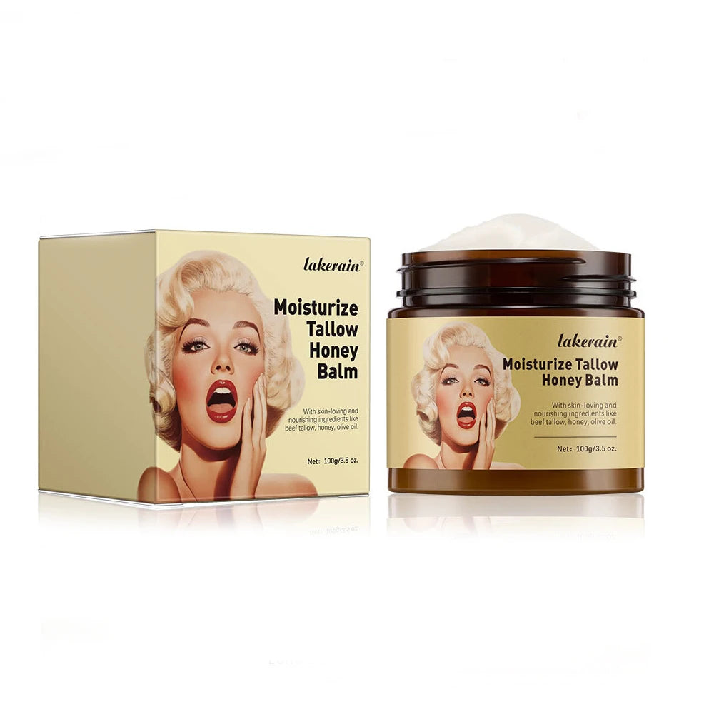 Beef Tallow And Honey Balm Moisturizing Whipped Beef Tallow Face Cream Body Lotion Grass Fed Grass Finished Face Cream Care